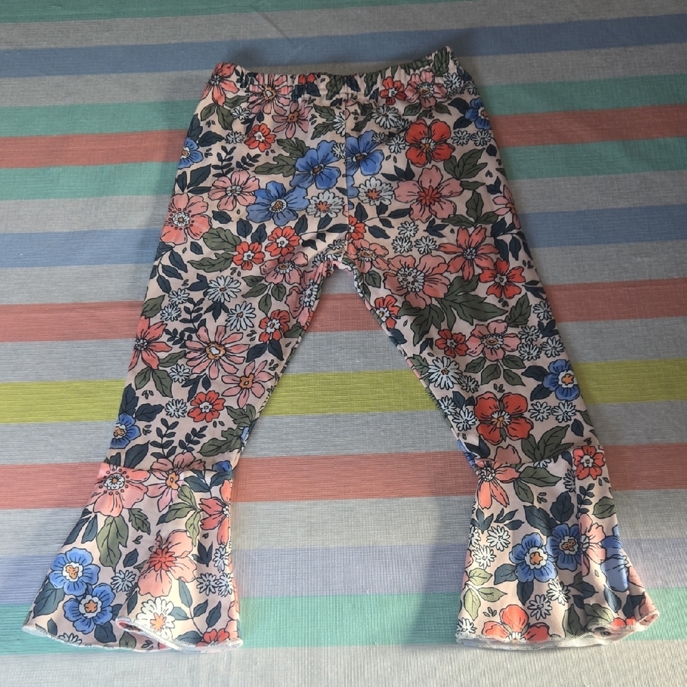 Amazon Kids Floral Bell-Bottom Pants - Multicolor